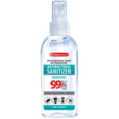 Spray antybakteryjny do dezynfekcji powierzchni 100ml CleanHands
