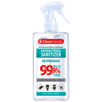 Spray antybakteryjny do dezynfekcji powierzchni 300ml CleanHands
