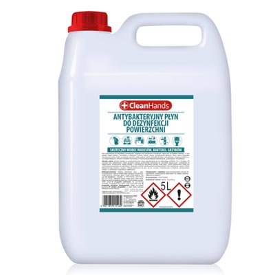 Spray antybakteryjny do dezynfekcji powierzchni 5000ml CleanHands