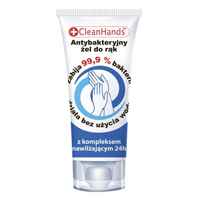 Żel antybakteryjny 30ml z kompleksem nawilżającym 24 CleanHands Tubka